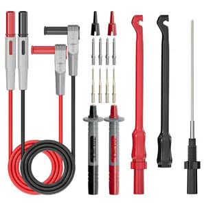 Multimeter Automotive Test Leads Kit with Wire Piercing Clip Puncture Probes 4mm Banana Plug Extension Test  Set