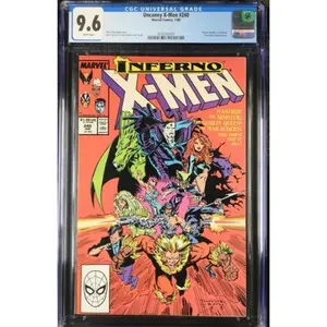 The Uncanny X-Men #240 Newsstand Variant (Marvel Comics January 1989) CGC 9.6