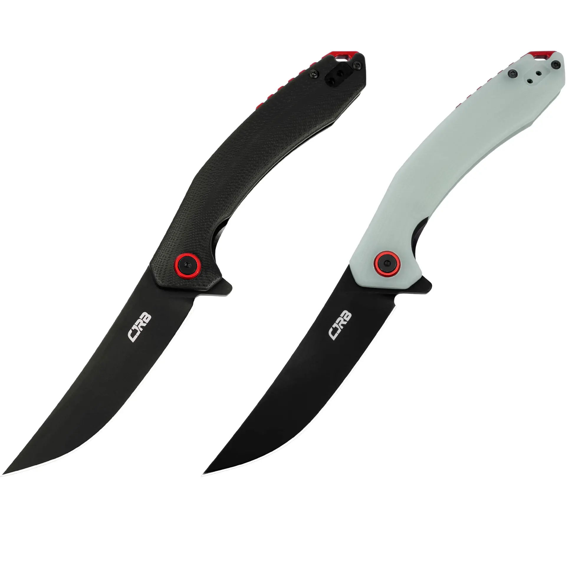 CJRB Gobi Tactical Knives, 2-Pack, AR-RPM9 Steel Blade, G10 Handle, Survival Equipment for Men’s Outdoor Hunting Camping