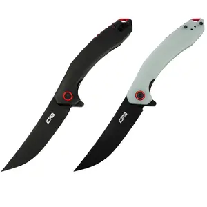CJRB Gobi Tactical Knife, 2 Pack, with AR-RPM9 Steel Blade and G10 Handle for Men Outdoor, Survival, Hunting, Camping