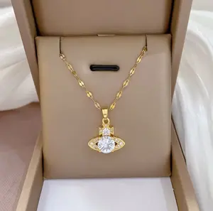 Bijoux Stainless Gold Fabric Necklace with Unique Design Attributes