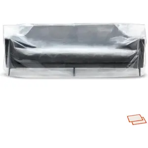 Plastic Furniture Covers for Moving - Heavy-Duty Couch Cover for Sofa,  &  Clear Moving Bags for Renovation, Wrap or  -  Bag Open Size 96 x 42 x 62 Inch