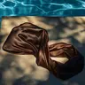 Swim Turban Swim Cap for Natural Hair, Braids & Locs – Chocolate