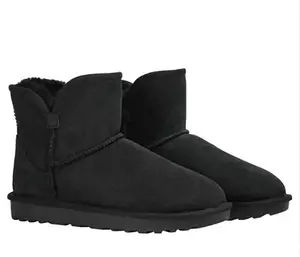 Kirkland Signature Ladies' Size 7, Shearling Scalloped Boot, Black