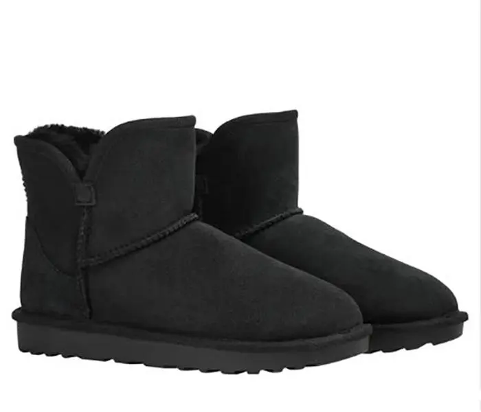 Kirkland Signature Ladies' Size 7, Shearling Scalloped Boot, Black