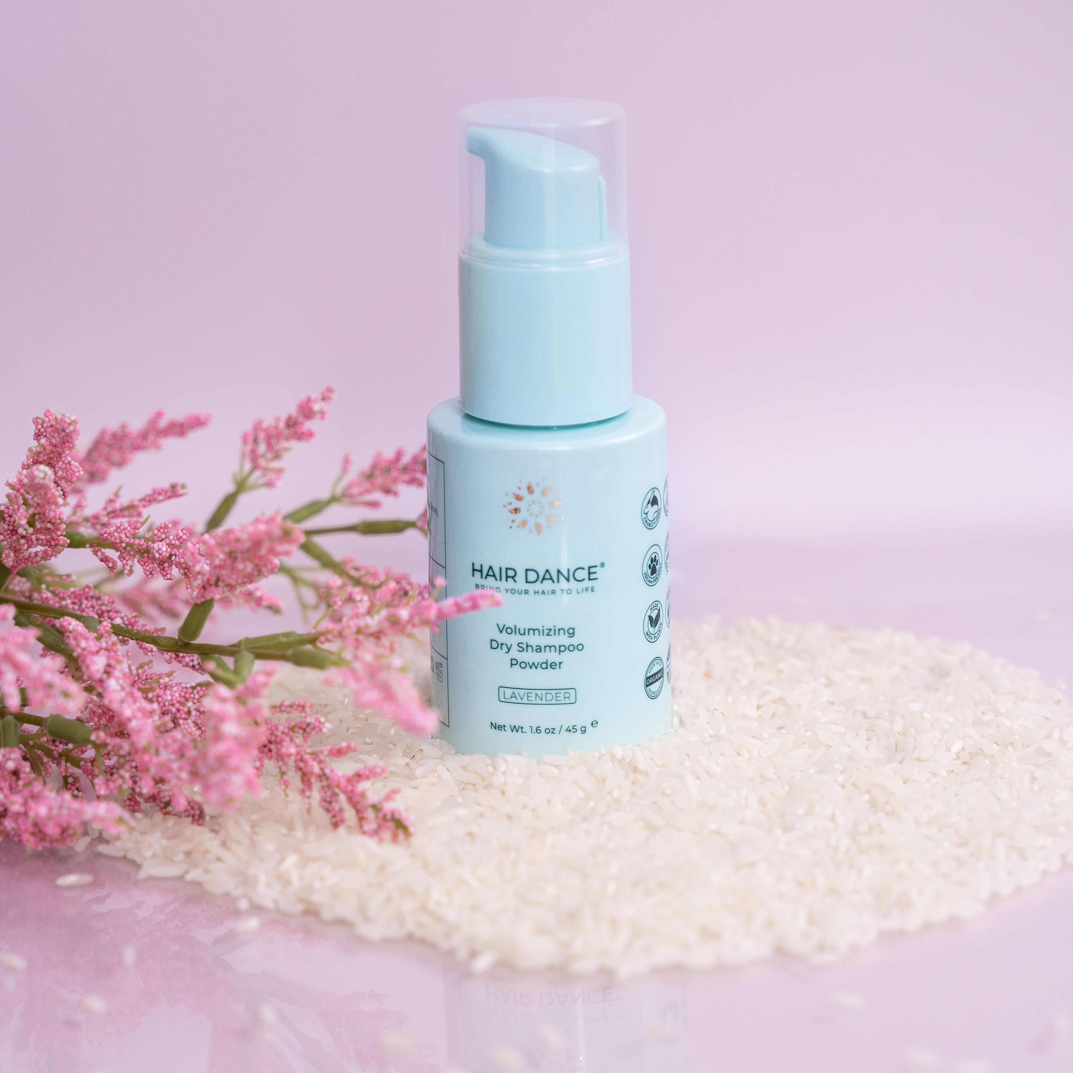 Organic Dry Shampoo Powder - Non-Aerosol, US Made, Benzene-Free, All Hair Types - Lavender Scent - Natural Haircare