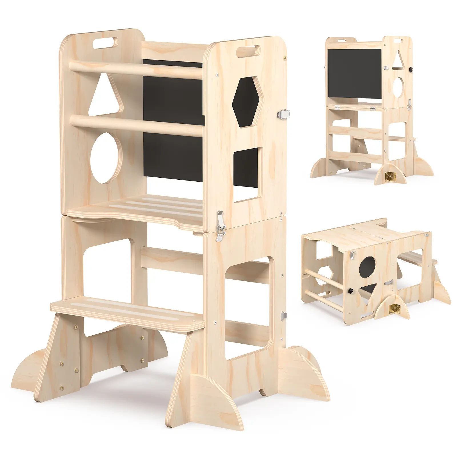 Kids' Kitchen Helper Step Stool - Safe & Easy Access to Countertops - Perfect for Cooking & Baking Activities