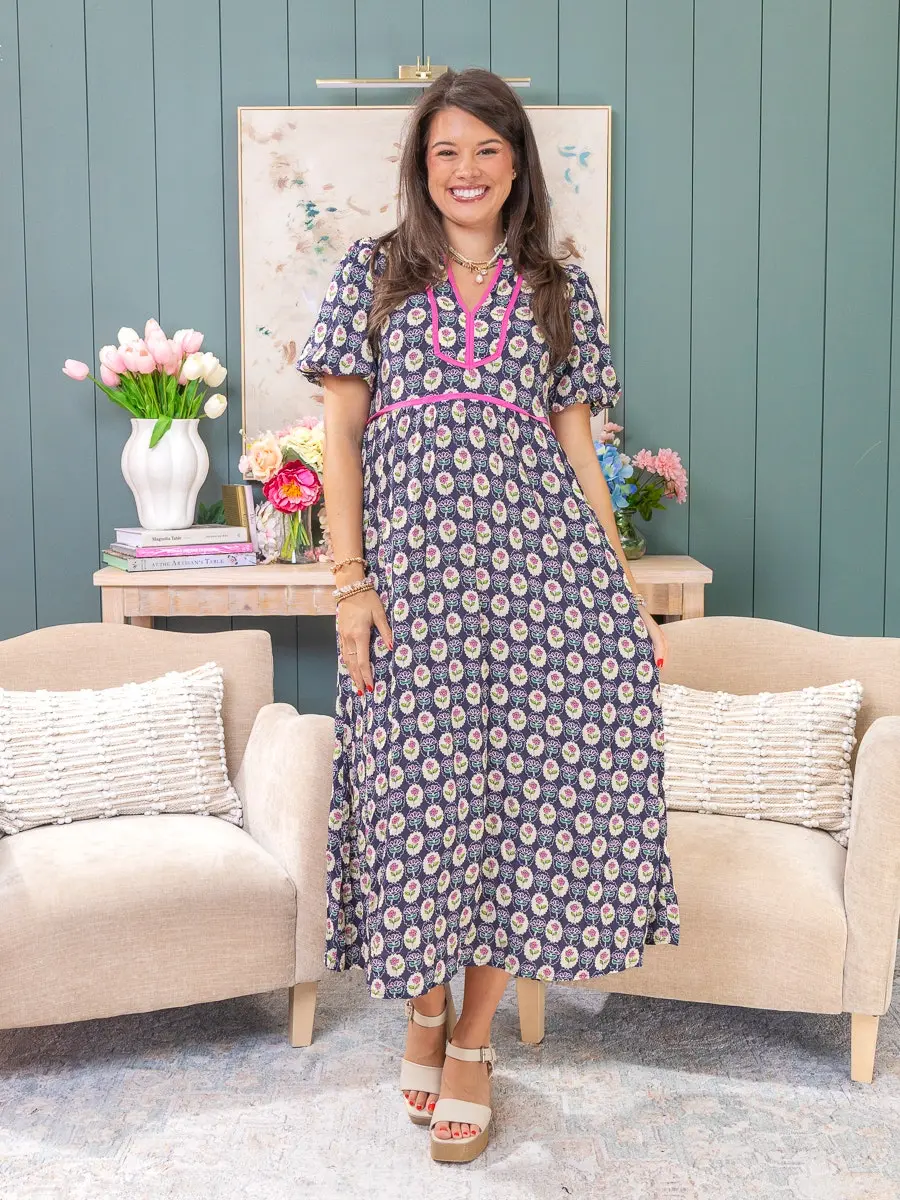 Short Sleeve Split Neck Shift Dress | S-2XL