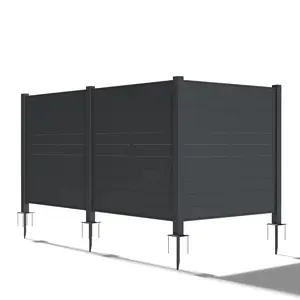 Metal Decorative Fences for Garden Backyard Patio Outdoor Privacy Screens Trash Can Enclosure Air Outdoor Furniture