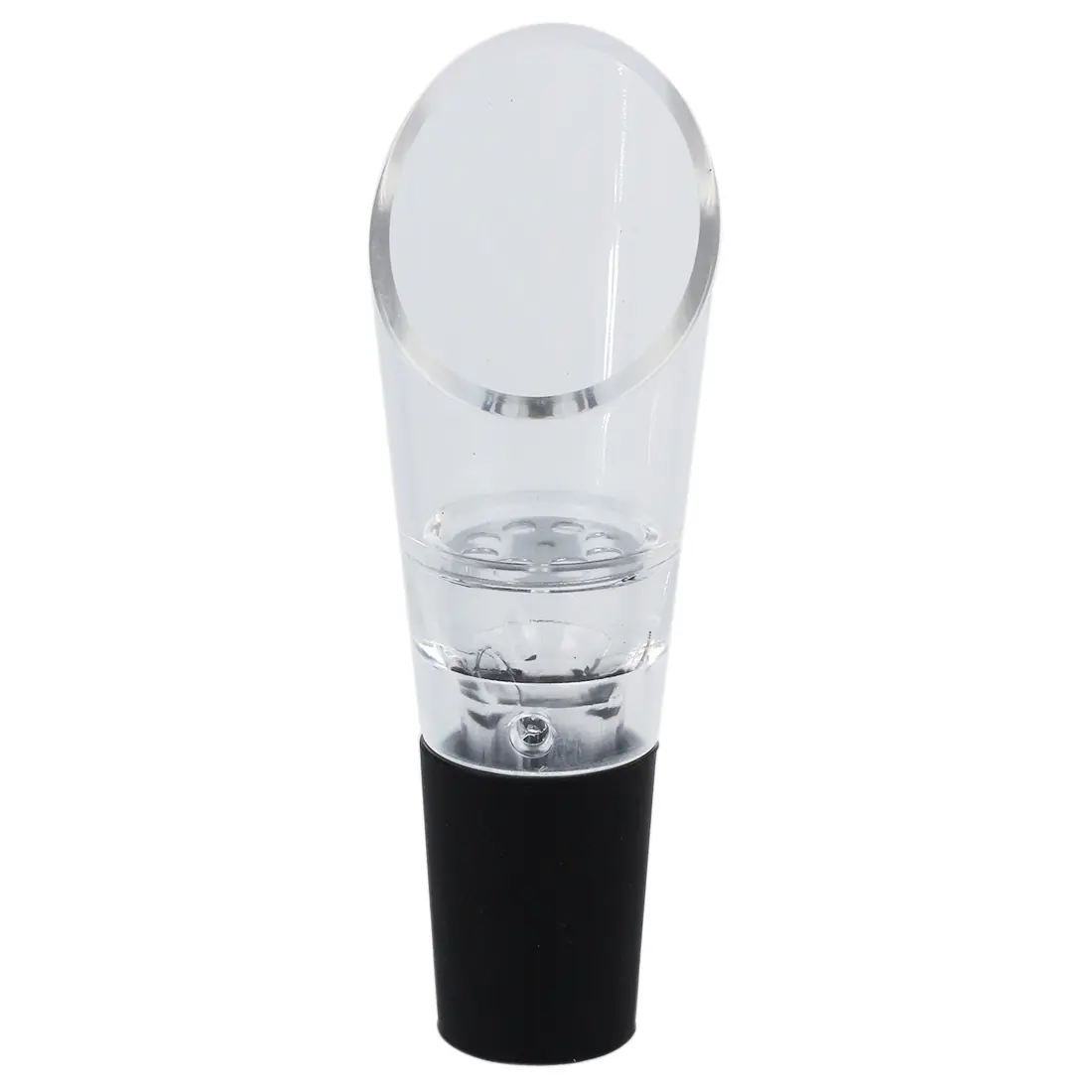 Stainless Steel Wine Aerator Pourer with Acrylic Rubber Strainer - Drip-Free Auto Wheel Rim Maintenance Accessory, Eliminates Drips, Fits Bottle Spout, Aerates Wine (As Shown)