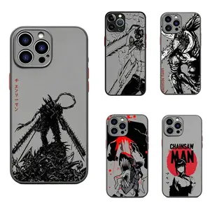 Denji Power Chainsaw Man Matte Camera Protection Phone Case for iPhone 17, 16, 15, 14, 13, 12, 11 Pro Air Plus ProMax and Samsung S26-S20. High aesthetic, drop resistant, and earthquake resistant phone case.
