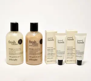 philosophy fresh cream & warm cashmere perfect gifting 4pc set