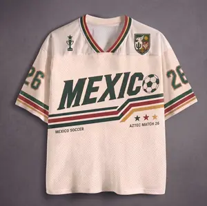 Custom Mexico Soccer Jersey, Retro Mexican Football Jersey Tee, WC26 Custom Jersey, Personalized Game Day Top Soccer Fan Gift