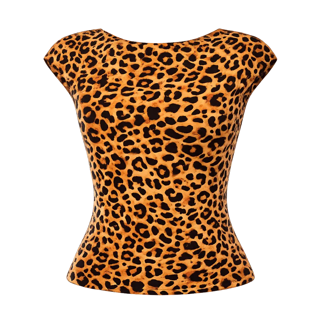 Open Back Cheetah Top