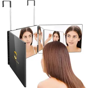 360 Mirror for Haircuts for Men for Women for Braiding Hair Trifold 3 Way Mirror to See  of  Barber Haircut Tool Three Way for Hair  Self Cut