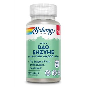 Solaray DAO Enzyme, Health & Nutrition Wellness Supplement, Vitamins & Minerals Support Formula Solaray DAO Enzyme, Health & Nutrition Wellness Supplement, Vitamins & Minerals Support Formula