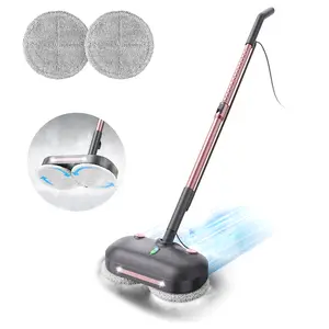 [WeeklyDeals]F6 Scrubbing Steam Mop with Electric Brush, 284℉ Steam & High-Speed Rotating Pads, LED Headlights, Safe for Hardwood/Laminate/Tile/Marble Floor[SummerWins]