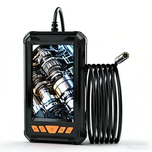 Endoscopic Camera with Light, 1080P Borescope with 4.3-Inch IPS Screen, 8 LED Lights, 16.5-Foot Semi-Rigid Cable, Ip67 Waterproof, Automotive Scan Tool