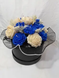 Bouquet de flores de cera.