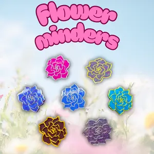 Pretty Flower Cover Minder & Trash Minders