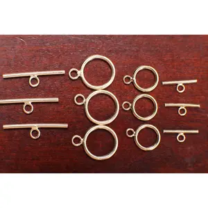 14k Gold filled Toggle Clasp 9mm, 13mm, Jewelry Making Findings, Necklace bracelet clasp  Supplies, Made in USA
