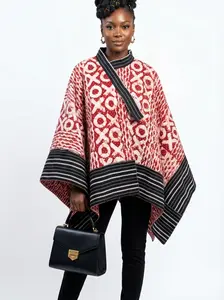 ERICA Statement African Print Bubu Top! Embelished with Aso-oke and Rhinestones