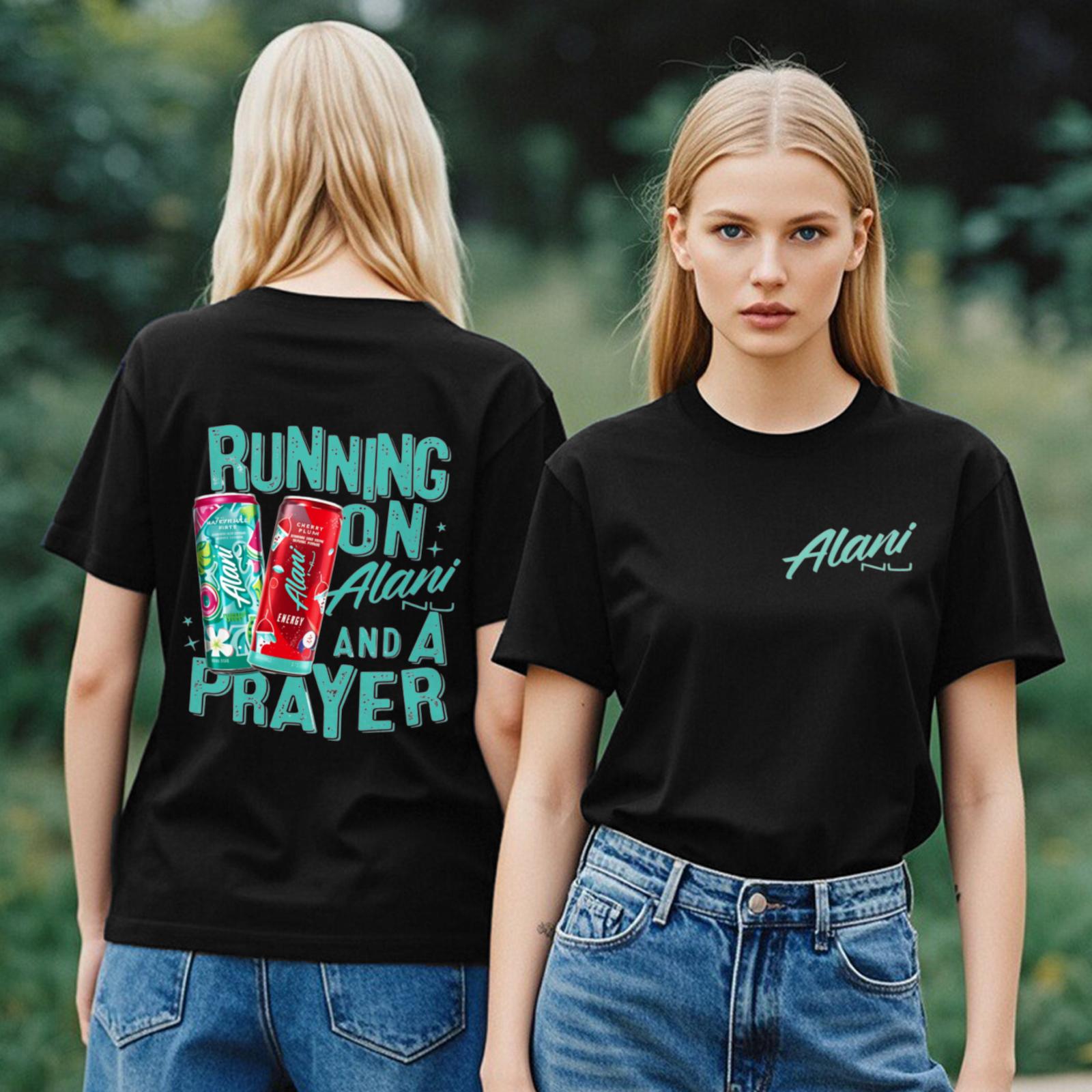 Double-Sided Alani Nu Energy Drink Graphic T-Shirt tee
