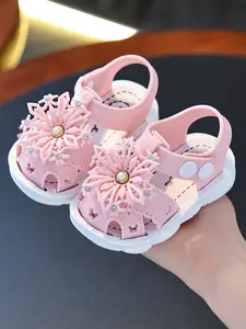 Children Summer New Floral Sandals Girls Student Indoor Outdoor Simple Casual Home Slippers Fashion Home Slipper