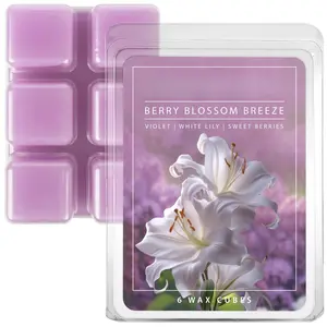 2.5oz Wax Melts in Berry Blossom Breeze Scent, for Electric or Tealight Warmers