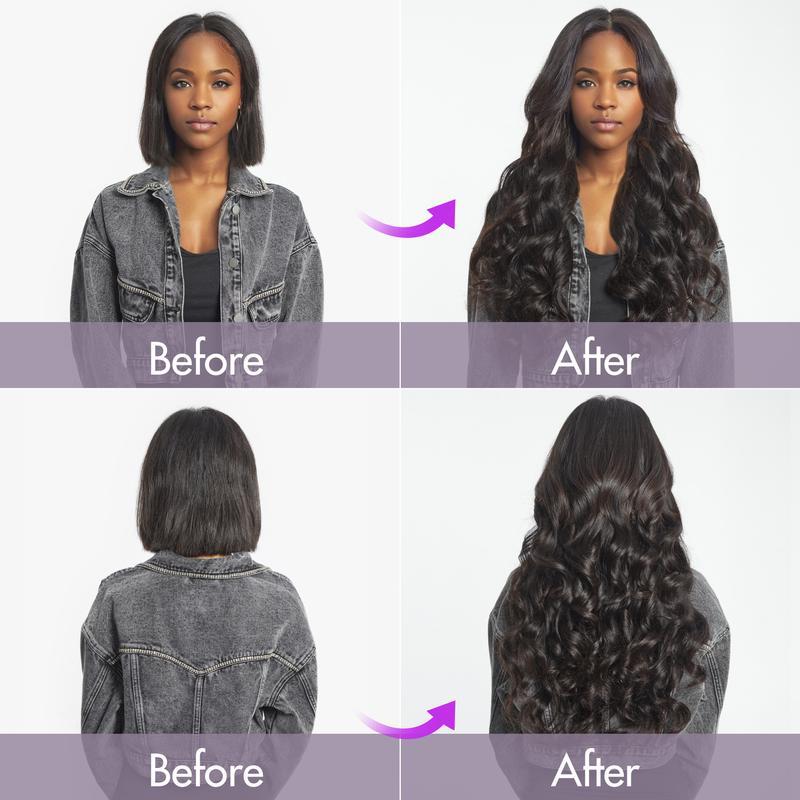 LUVME 100% Virgin Human Hair Extensions 3.0 Upgraded Ultra Soft Zero Trace Clip-ins Invisible Edge Silky Straight Natural Ends LUVME 100% Virgin Human Hair Extensions 3.0 Upgraded Ultra Soft Zero Trace Clip-ins Invisible Edge Silky Straight Natural Ends
