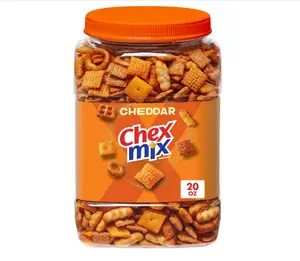 Chex Mix Cheddar Snack Mix, Salty Snacks Tub, 20 oz