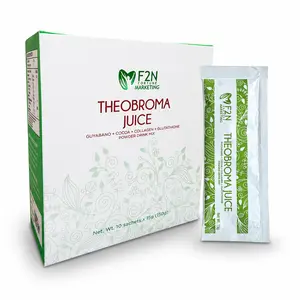 F2N Theobroma Juice Powder Drink Mix with Guyabano, Cocoa, Collagen & Glutathione | Guyabano Flavor | 10 Sachets x 15g