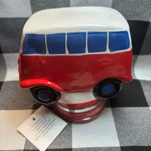 Volkswagen bus airtight container. Vintage.