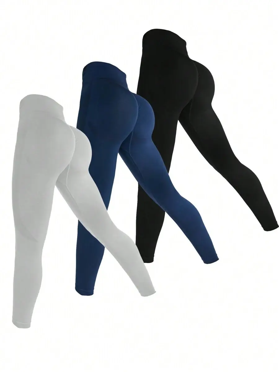 Velisys Velisys 3pcs Seamless High Elasticity Sports Leggings Yoga Women Pants