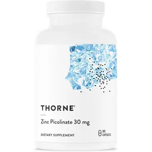 Thorne Zinc Picolinate 30mg Capsules 180 Ct Daily Wellness