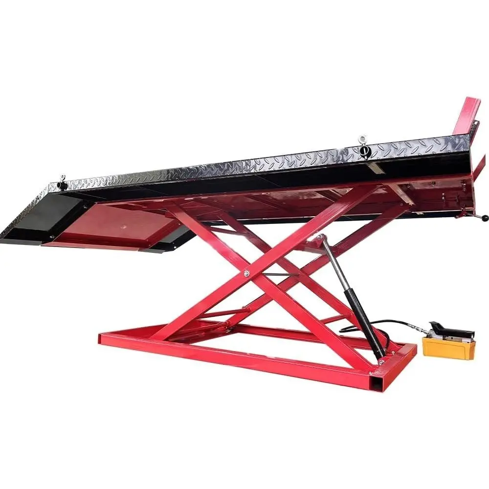 Motorcycle ATV Lift 1500 Lbs Pedal Hydraulic Pump Lift Table KT-Motor 150