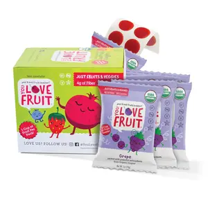 YOU LOVE FRUIT - GRAPE All Natural Fruit Snacks, Healthy Snack Pack, Real Fruit! Gluten Free, Non GMO, Vegan, Low Carb, Low Fat, Kosher, Variety Pack, Great For Adding To Gift Box, 1.0 oz (Pack of 12)