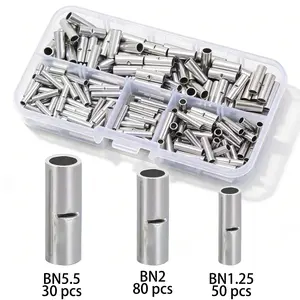 Wire Connector Terminal Set Copper End Caps Cable Connectors Wire 160 Pieces, Durable Electrical Accessories for Home & Office Use
