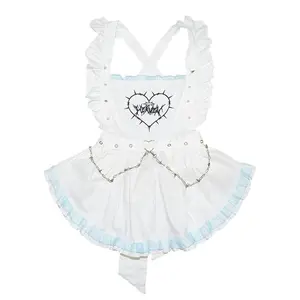 Baby Punk Angel Punk White Blue Apron