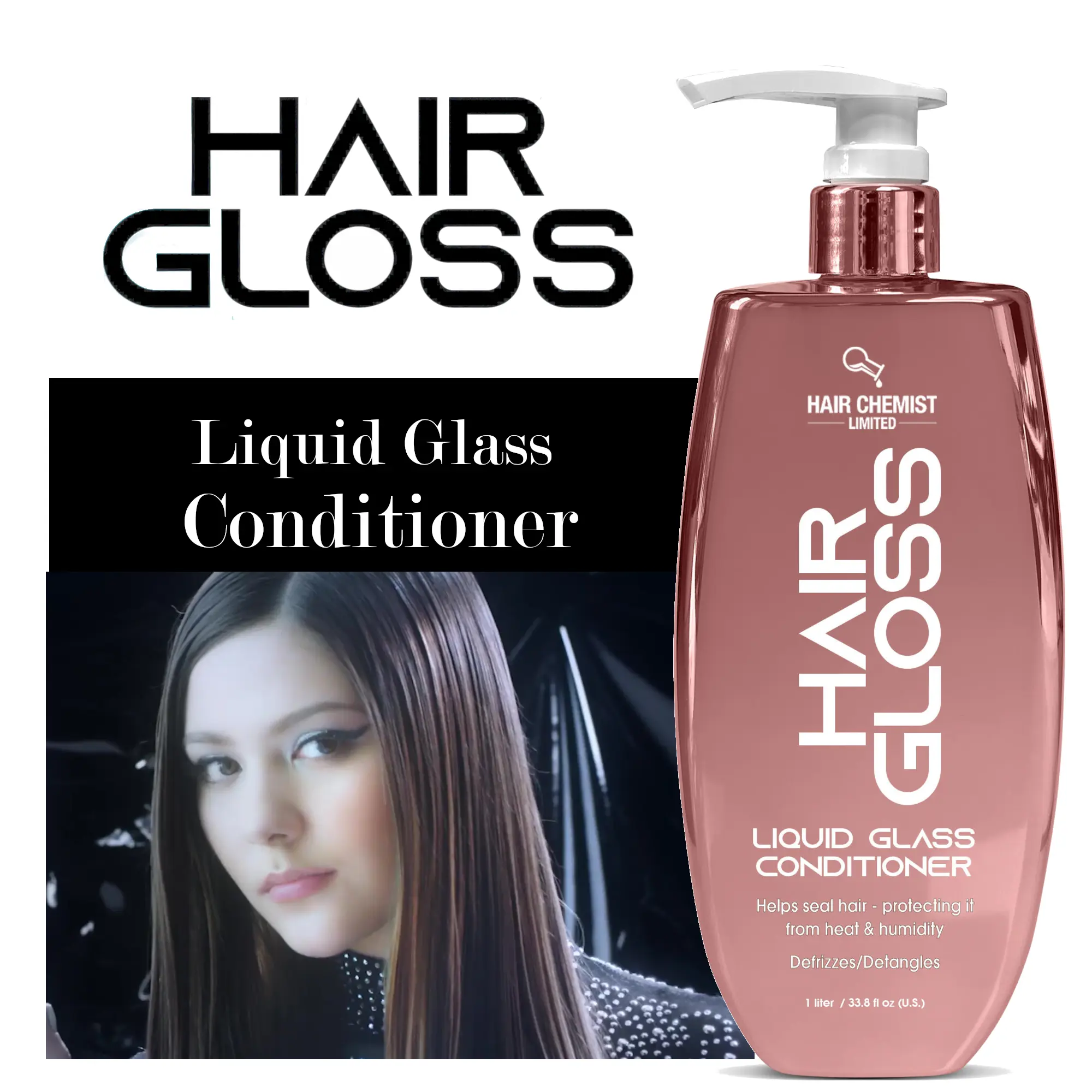 Hair Chemist Hair Gloss Liquid Glass Conditioner 33.8 oz.
