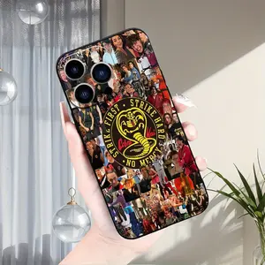 Cobra Kai Full coverage case with precise holes to provide drop protection,compatible with iPhone 11/ 12/ 13/ 14/ 15/ 16/17/Air Pro Max/ Plus Premium case.