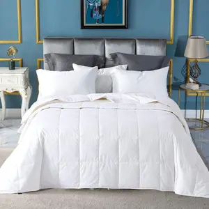 Summer Down Comforter King Size, Extra Lightweight Blanket/Duvet Insert for Hot Sleepers, Noiseless & Extra Soft,106x90 inches,White