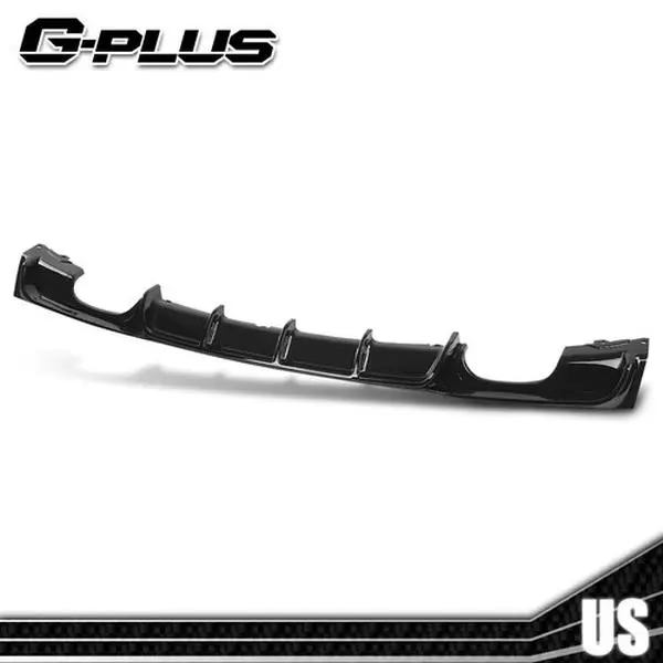 Rear Bumper Diffuser Lip Quad Exhaust Fits BMW F30 F31 M-Sport 12-18 Gloss Black, Car Accessories
