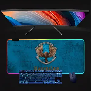 Potters Wand Art Harries Logo Mouse Pad RGB gaming keyboard with LED backlight, rubber gaming mouse pad, keyboard mat