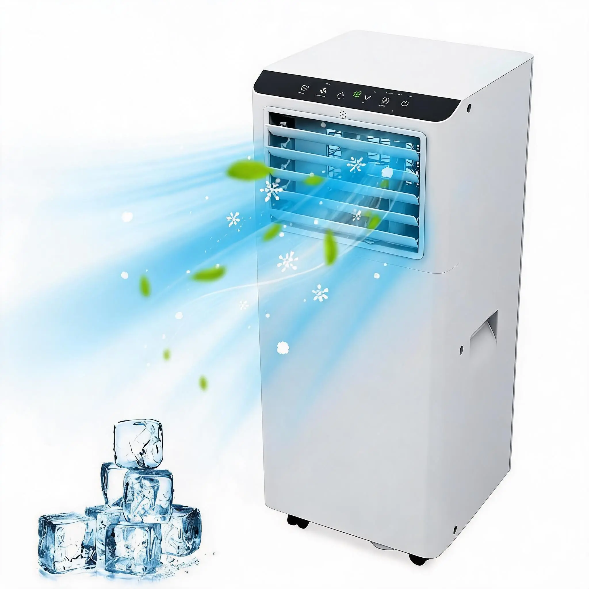 Portable Air Conditioner - 3-in-1 Cooling, Dehumidifier & Fan - Low Noise, 24H Timer, Remote Control - Cools up to 350 Sq.Ft - Compact Indoor AC, Window Kit - Ideal for Bedroom,