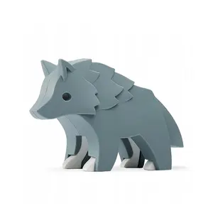 Animal Wolf Magnetic Puzzle Toy Animal Wolf Magnetic Puzzle Toy