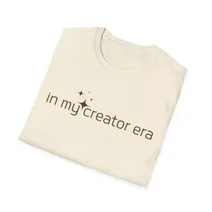 Content Creator Era Unisex Softstyle T-Shirt, Blogger Graphic Tee, Social Media Influencer Shirt, Digital Creator Top, Instagram Fashion Tee