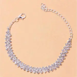 Rhinestone Anklet - Gold or Silver, Fashion Accessories, Costume Jewelry & Accessories, Anklets