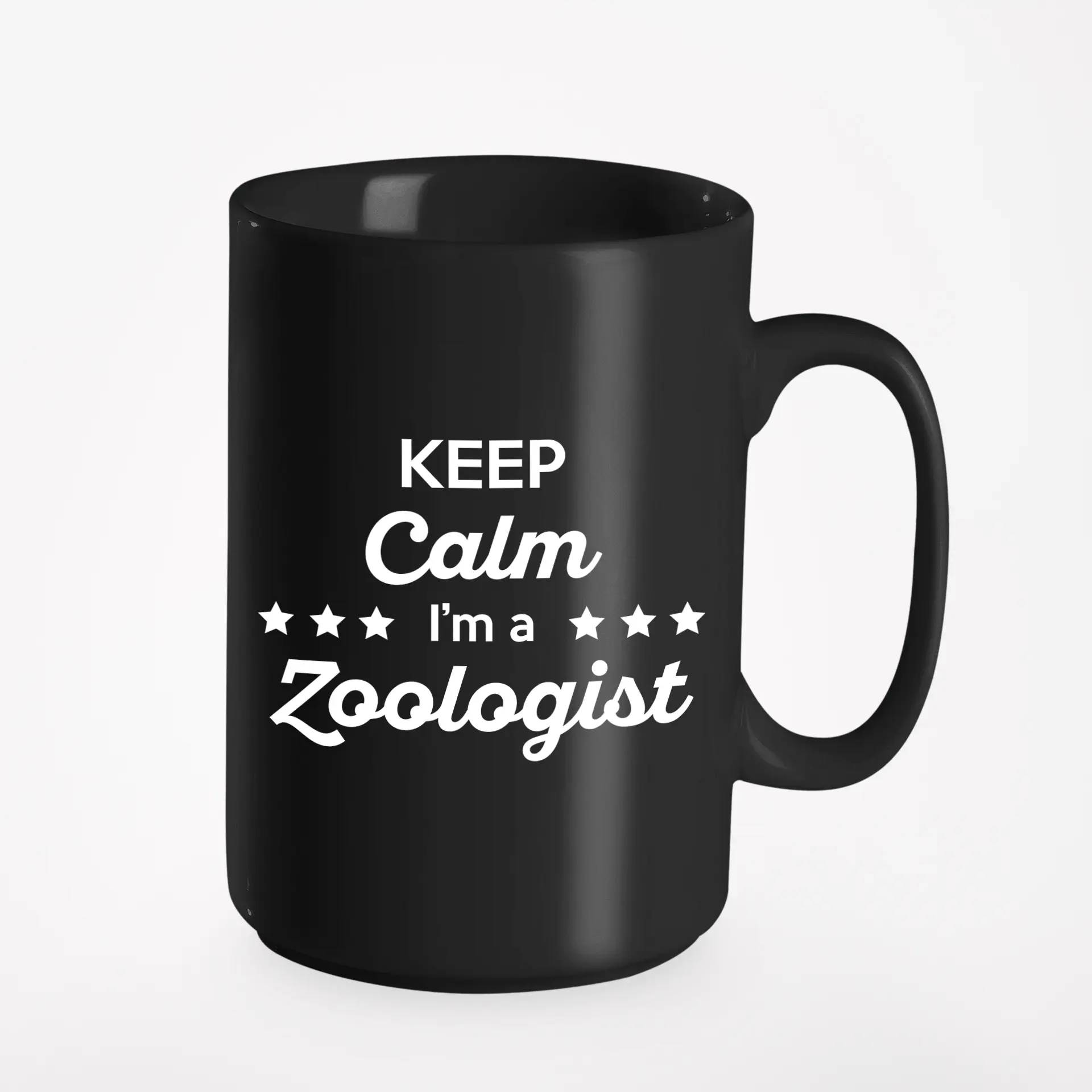 Keep Calm I'm a Zoologist, Black 15oz Ceramic Mug
