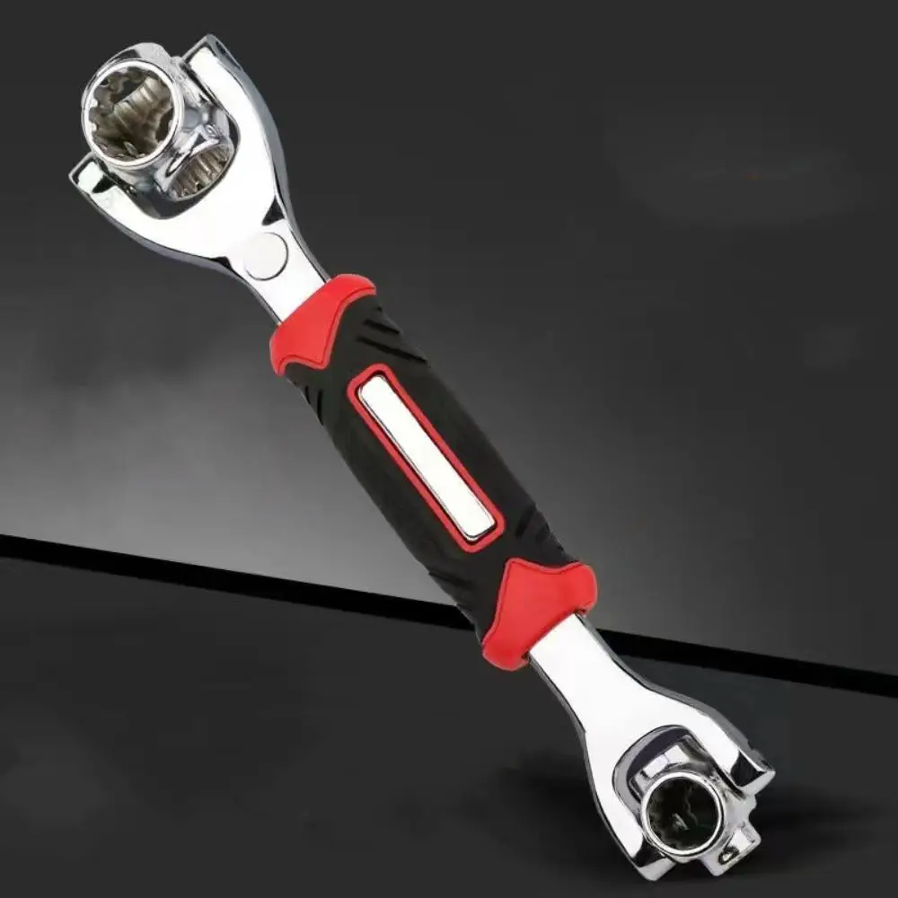 52 in 1 Multifunctional Universal Wrench Tool, 8-19mm Anti-slip Socket Wrench with Rotating Head & Non-slip Handle, High Quality Automotive Tools for